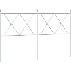 Vidaxl Tête de lit de remplacement métal blanc 140 cm* Tête De Lit