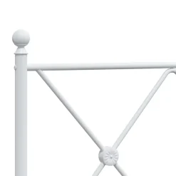 Vidaxl Tête de lit de remplacement métal blanc 140 cm* Tête De Lit