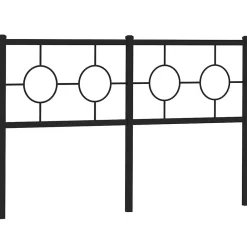 Tête de lit de remplacement métal noir 150 cm><noscript><img width=