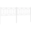 Tête de lit de remplacement métal blanc 200 cm>Vidaxl New