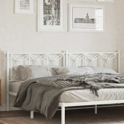 Tête de lit de remplacement métal blanc 200 cm>Vidaxl New