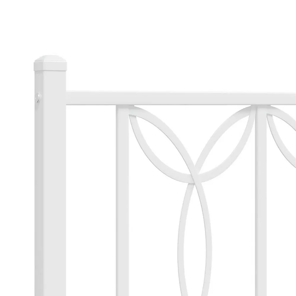Tête de lit de remplacement métal blanc 200 cm>Vidaxl New