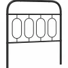 Vidaxl Tête de lit de remplacement métal noir 90 cm* Tête De Lit
