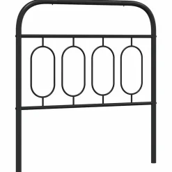 Vidaxl Tête de lit de remplacement métal noir 90 cm* Tête De Lit