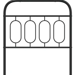 Vidaxl Tête de lit de remplacement métal noir 90 cm* Tête De Lit