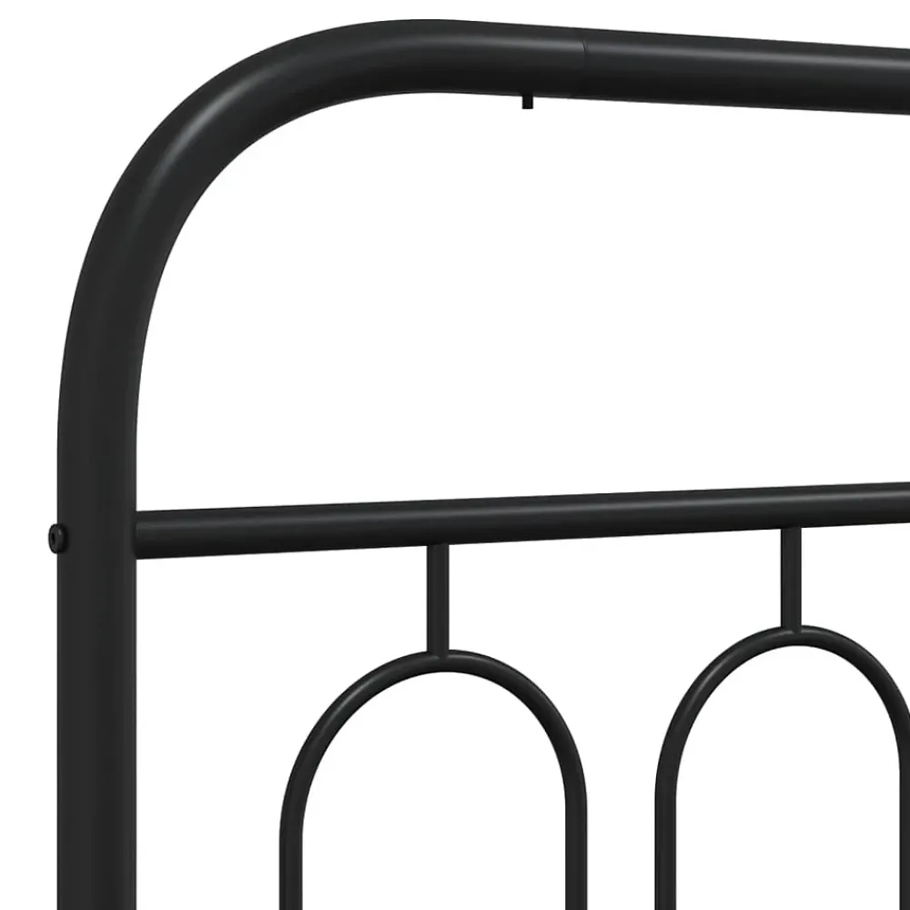 Vidaxl Tête de lit de remplacement métal noir 90 cm* Tête De Lit