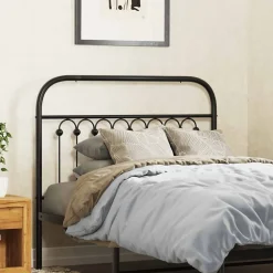 Vidaxl Tête de lit de remplacement métal noir 100 cm* Tête De Lit