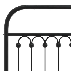 Vidaxl Tête de lit de remplacement métal noir 100 cm* Tête De Lit