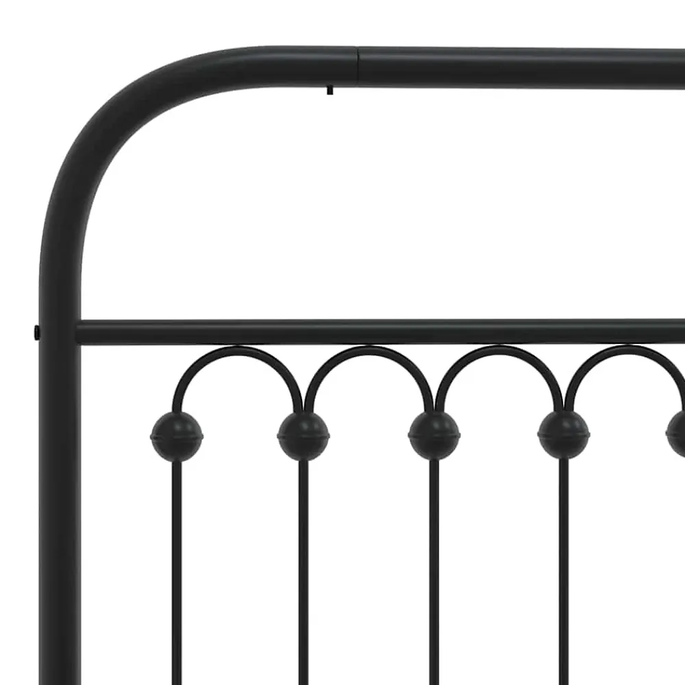 Vidaxl Tête de lit de remplacement métal noir 100 cm* Tête De Lit