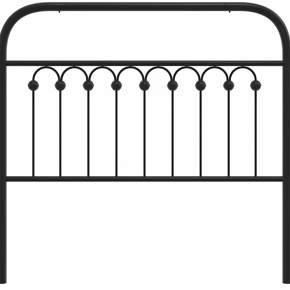 Vidaxl Tête de lit de remplacement métal noir 100 cm* Tête De Lit