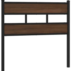 Tête de lit de remplacement chêne marron 100 cm acier et bois d'ingénierie>Vidaxl New