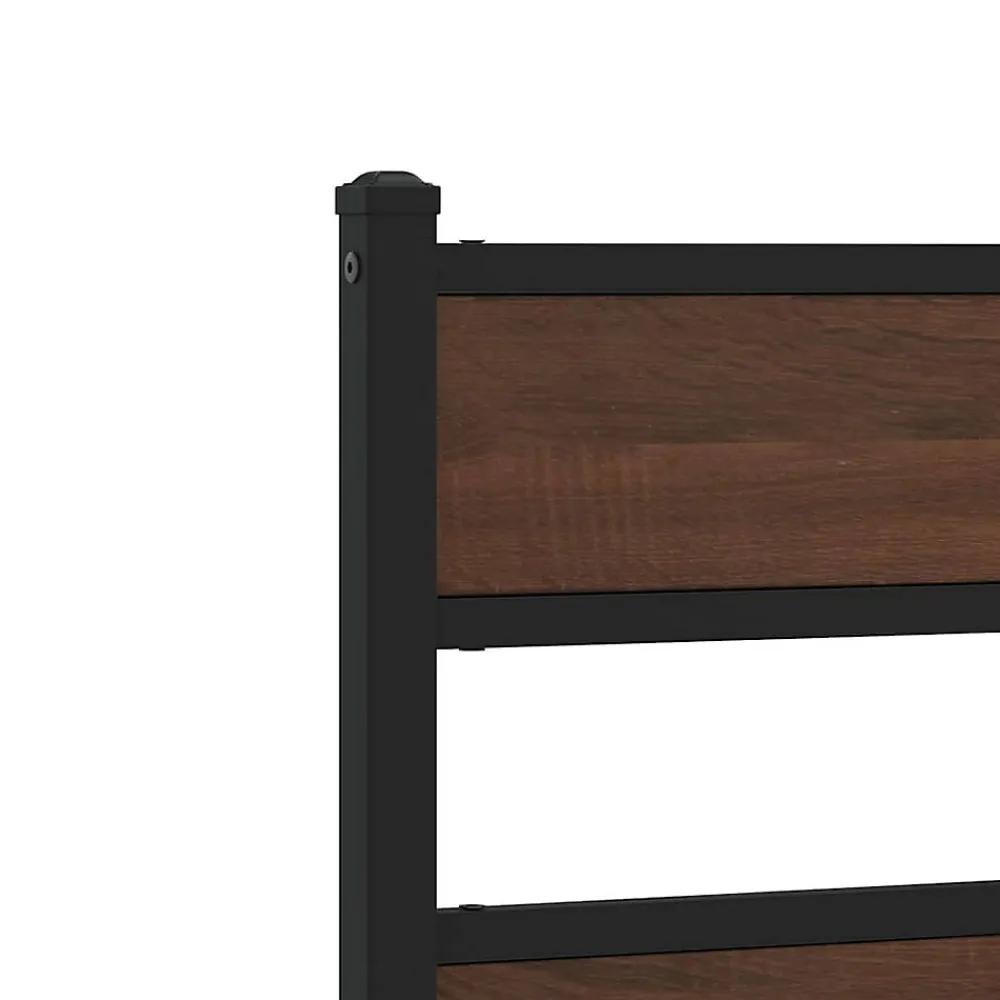 Tête de lit de remplacement chêne marron 100 cm acier et bois d'ingénierie>Vidaxl New