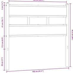 Tête de lit de remplacement chêne marron 100 cm acier et bois d'ingénierie><noscript><img width=