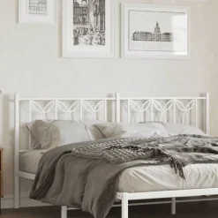Vidaxl Tête de lit de remplacement métal blanc 180 cm* Tête De Lit