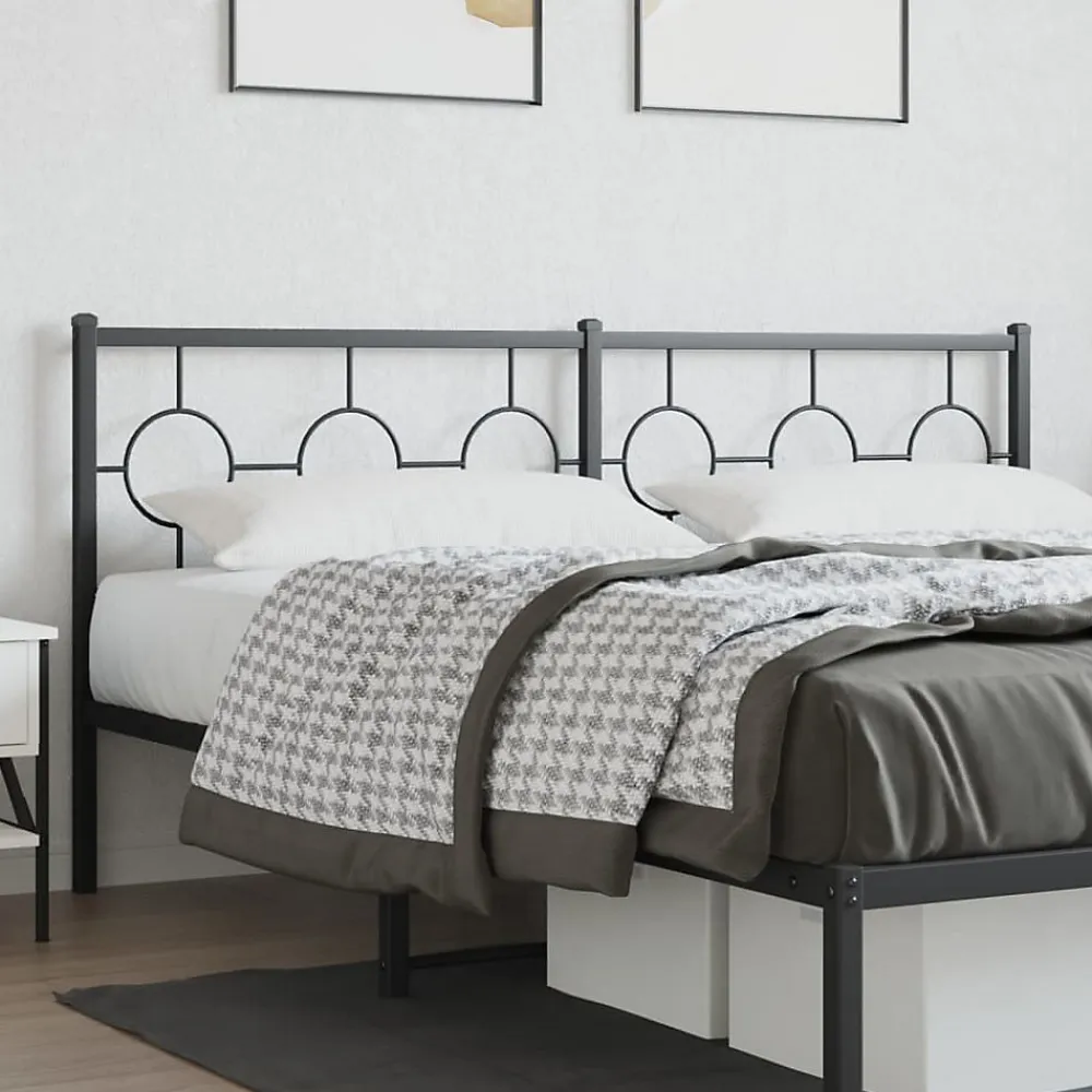 Tête de lit de remplacement métal noir 180 cm>Vidaxl Clearance