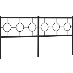 Tête de lit de remplacement métal noir 180 cm><noscript><img width=