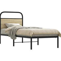 Tête de lit de remplacement chêne sonoma 75 cm acier et bois d'ingénierie><noscript><img width=