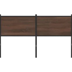 Vidaxl Tête de lit de remplacement chêne marron 150 cm bois d'ingénierie et acier* Tête De Lit