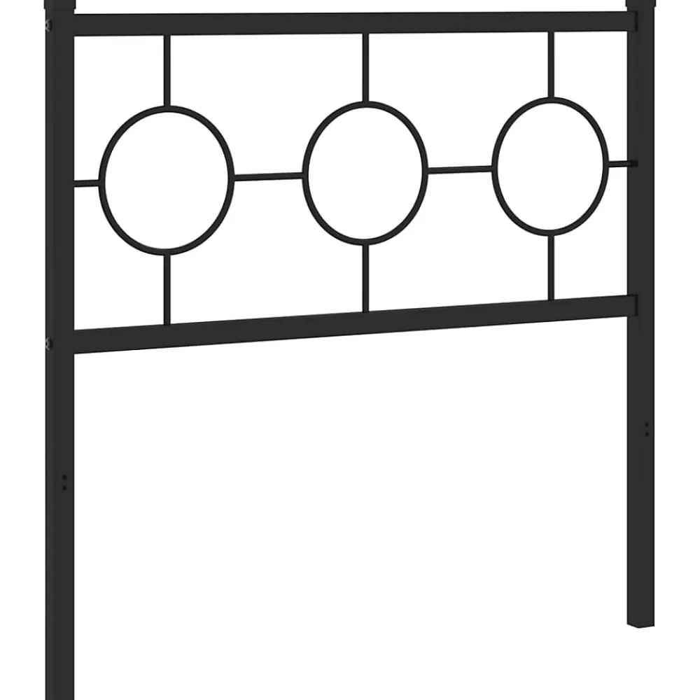 Vidaxl Tête de lit de remplacement métal noir 90 cm* Tête De Lit