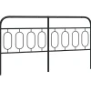 Tête de lit de remplacement métal noir 193 cm>Vidaxl