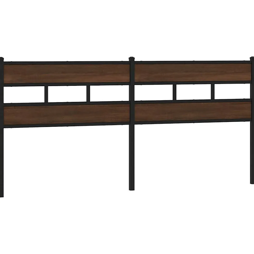 Tête de lit de remplacement chêne marron 200 cm acier et bois d'ingénierie>Vidaxl Online