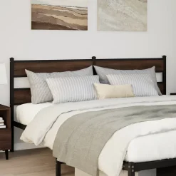 Tête de lit de remplacement chêne marron 200 cm acier et bois d'ingénierie>Vidaxl Online