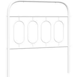 Vidaxl Tête de lit de remplacement métal blanc 90 cm* Tête De Lit