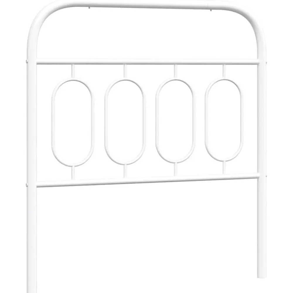 Vidaxl Tête de lit de remplacement métal blanc 90 cm* Tête De Lit