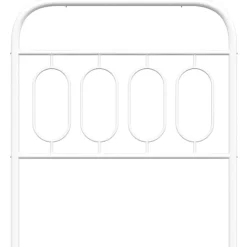 Vidaxl Tête de lit de remplacement métal blanc 90 cm* Tête De Lit