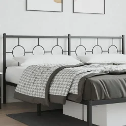 Vidaxl Tête de lit de remplacement métal noir 200 cm* Tête De Lit