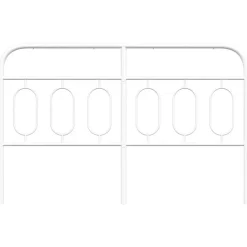 Vidaxl Tête de lit de remplacement métal blanc 150 cm* Tête De Lit
