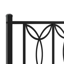 Tête de lit de remplacement métal noir 120 cm><noscript><img width=