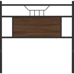 Tête de lit de remplacement chêne marron 80 cm bois d'ingénierie et acier><noscript><img width=