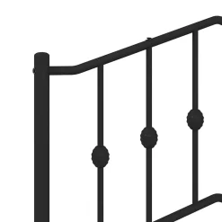 Vidaxl Tête de lit de remplacement métal noir 140 cm* Tête De Lit
