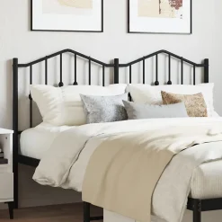 Vidaxl Tête de lit de remplacement métal noir 140 cm* Tête De Lit