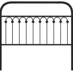 Vidaxl Tête de lit de remplacement métal noir 107 cm* Tête De Lit