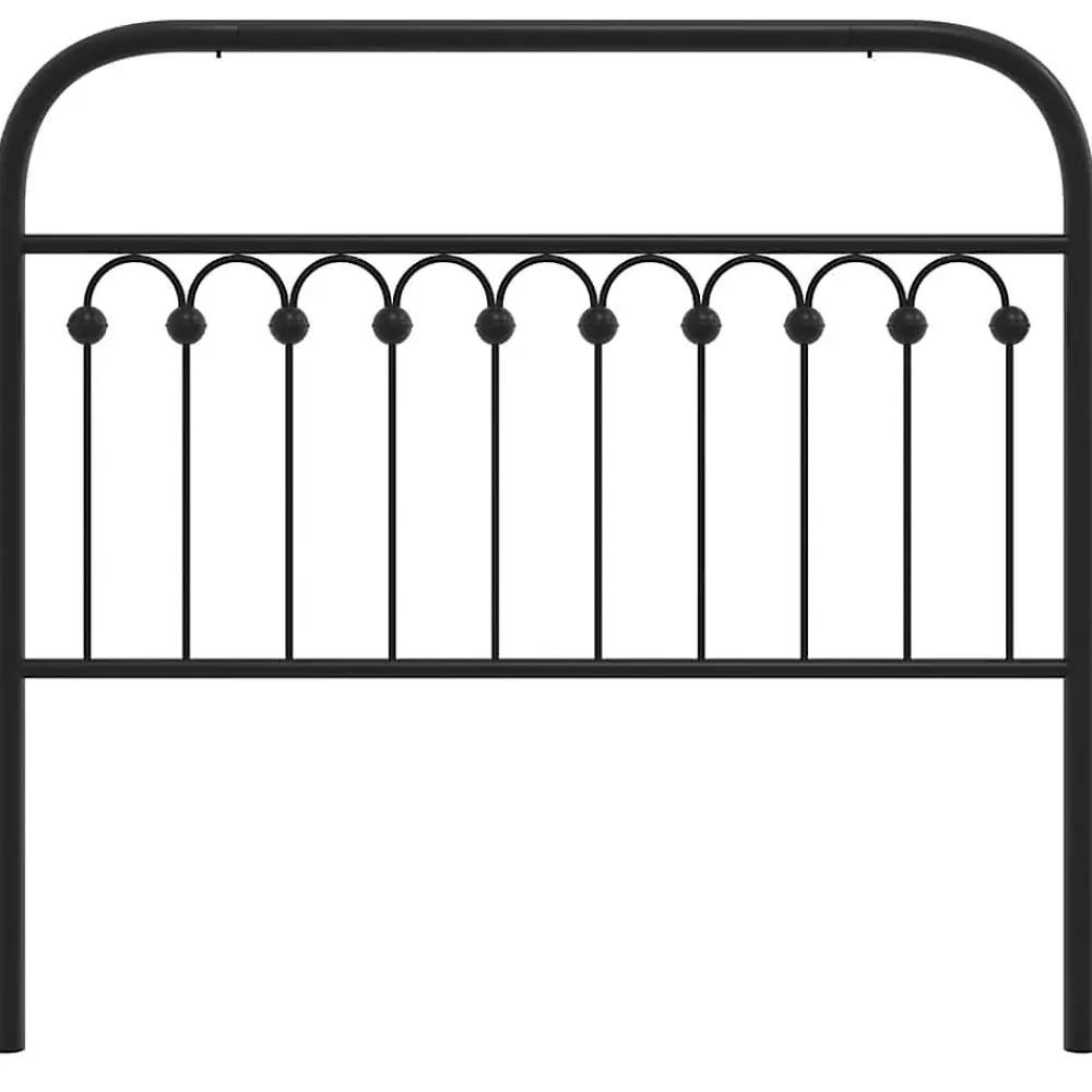 Vidaxl Tête de lit de remplacement métal noir 107 cm* Tête De Lit