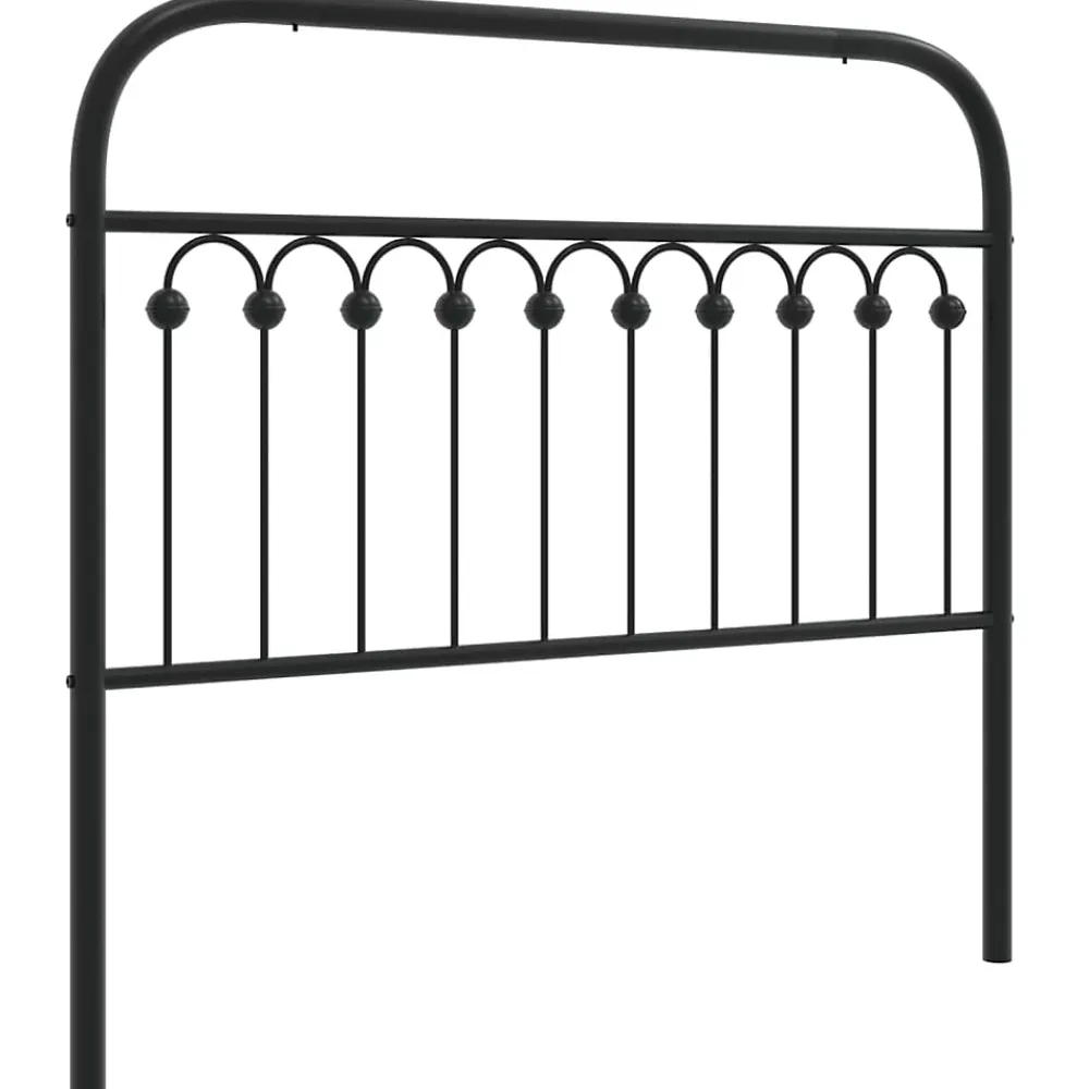 Vidaxl Tête de lit de remplacement métal noir 107 cm* Tête De Lit