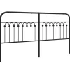 Tête de lit de remplacement métal noir 180 cm>Vidaxl New