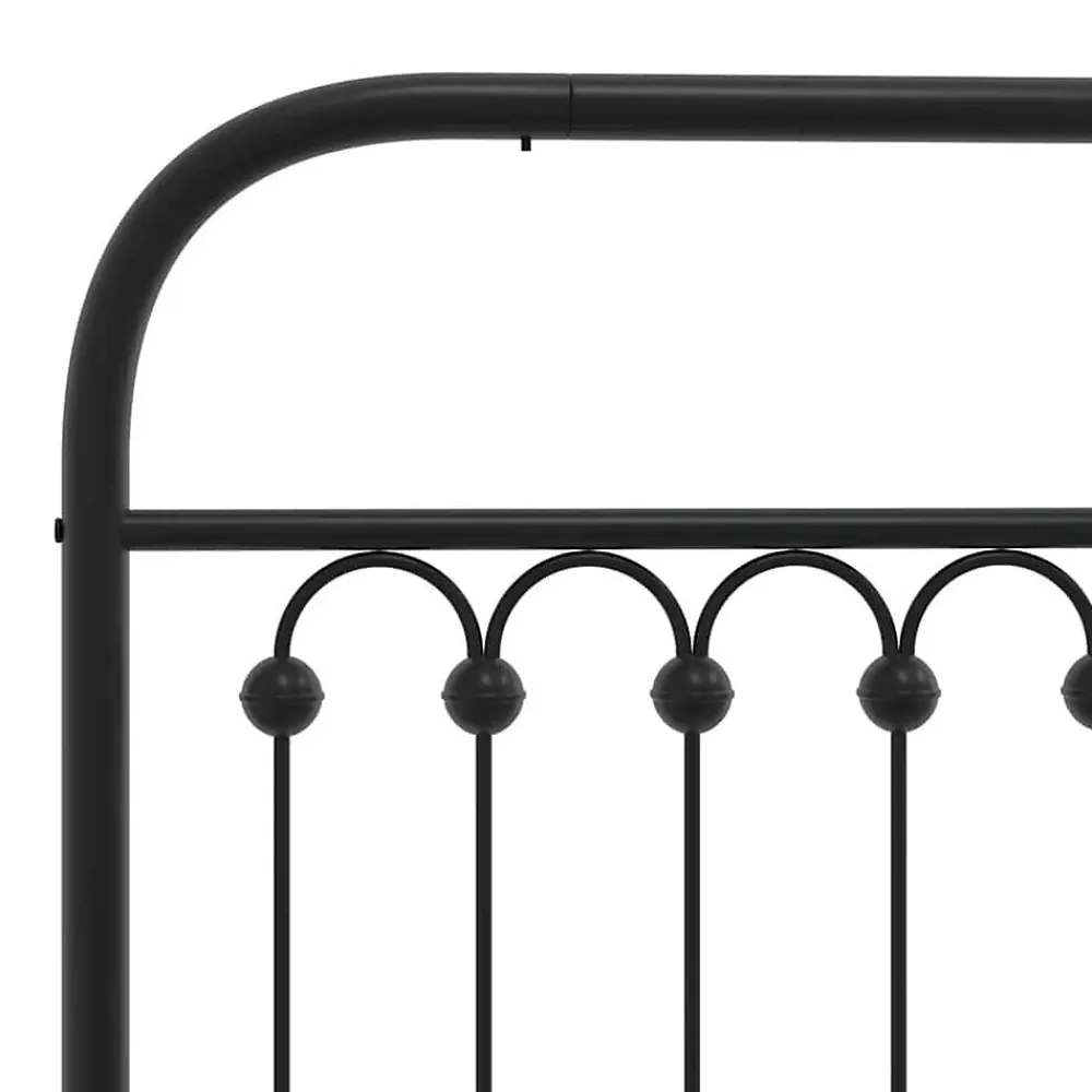 Tête de lit de remplacement métal noir 180 cm>Vidaxl New