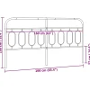Vidaxl Tête de lit de remplacement métal noir 160 cm* Tête De Lit