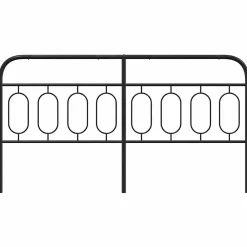 Vidaxl Tête de lit de remplacement métal noir 160 cm* Tête De Lit