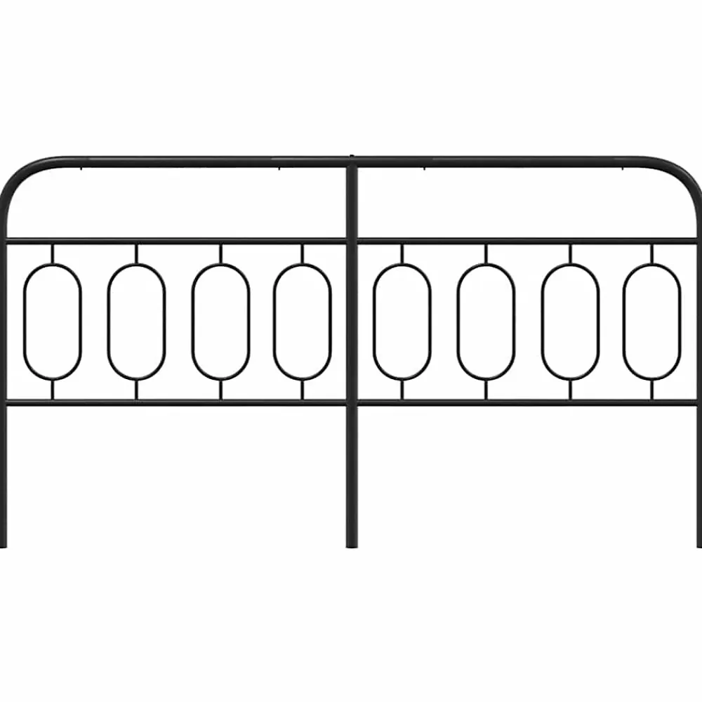 Vidaxl Tête de lit de remplacement métal noir 160 cm* Tête De Lit