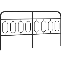 Vidaxl Tête de lit de remplacement métal noir 160 cm* Tête De Lit