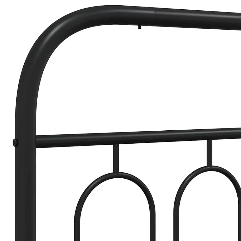 Vidaxl Tête de lit de remplacement métal noir 160 cm* Tête De Lit