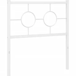 Tête de lit de remplacement métal blanc 80 cm><noscript><img width=