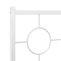 Tête de lit de remplacement métal blanc 80 cm><noscript><img width=
