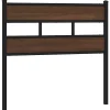 Vidaxl Tête de lit de remplacement chêne marron 75 cm acier et bois d'ingénierie* Tête De Lit