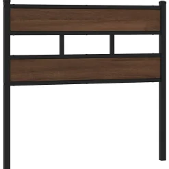Vidaxl Tête de lit de remplacement chêne marron 75 cm acier et bois d'ingénierie* Tête De Lit