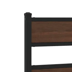 Vidaxl Tête de lit de remplacement chêne marron 75 cm acier et bois d'ingénierie* Tête De Lit